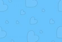 blue-heart-pattern-background